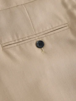 Formele Broek|Next - Normale Pasvorm - Signature - 100% Wollen broek met Motion Flex-tailleband Neutraal