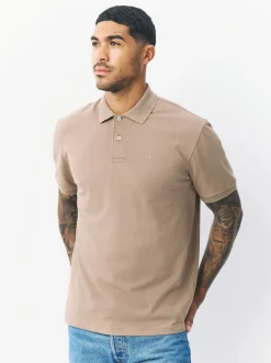 Poloshirts*Next Neutraal - Normale Pasvorm - Piqué poloshirt met korte mouwen