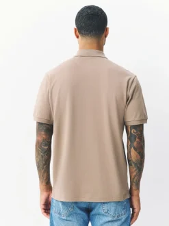 Poloshirts*Next Neutraal - Normale Pasvorm - Piqué poloshirt met korte mouwen