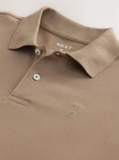 Poloshirts*Next Neutraal - Normale Pasvorm - Piqué poloshirt met korte mouwen
