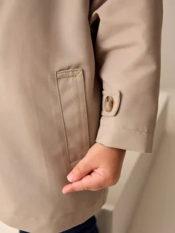 Jassen, Jacks En Kinderwagenpakjes|Jassen En Jacks|Next Neutraal - Regenbestendige trenchcoat (3 mnd - 7 jr)