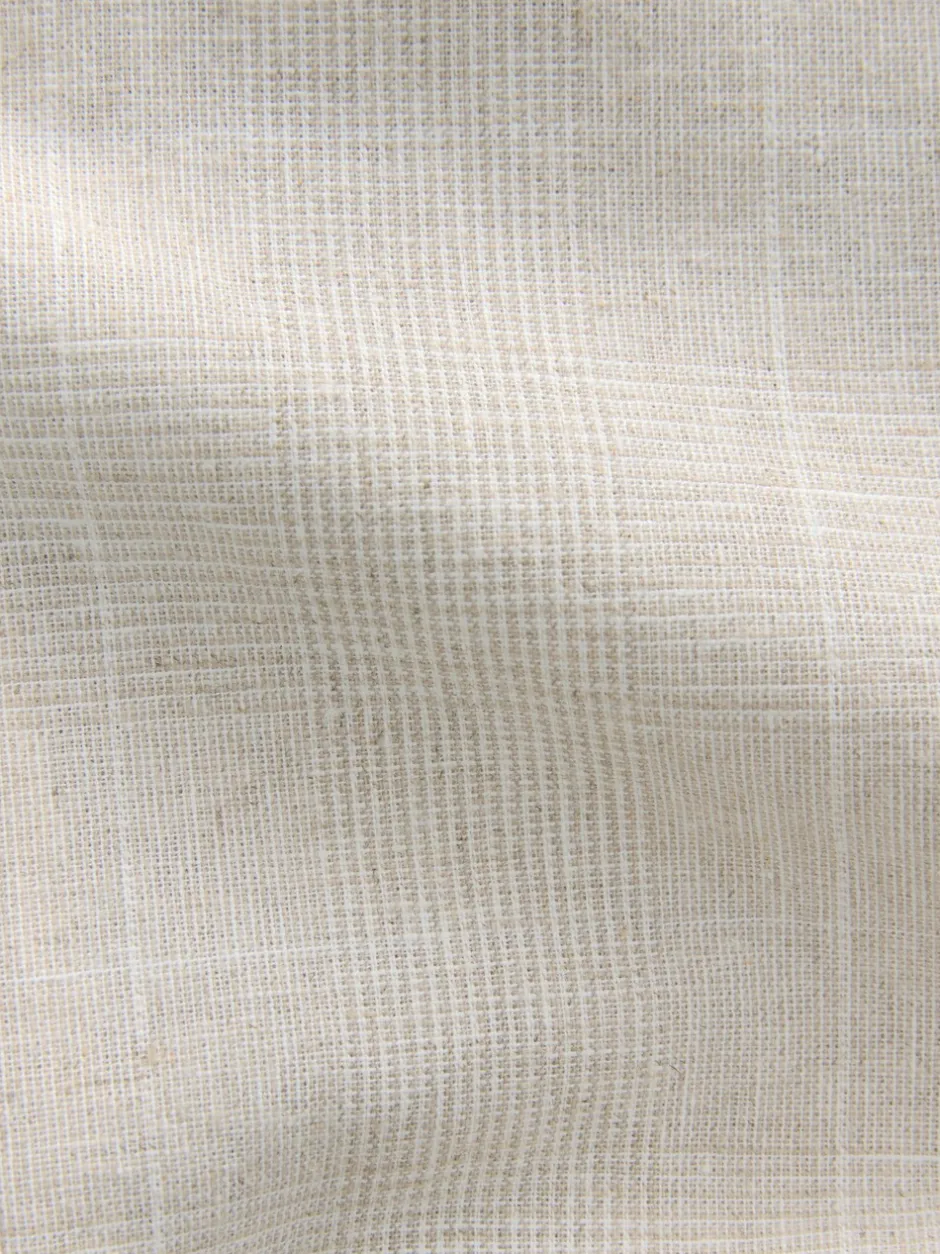 Blazers En Business-Jasjes|Pakken*Next Neutraal - Regular fit linnen blend geruit colbert
