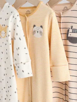 Babypakjes En Babypyjama's*Next - Set van 3 baby pyjama's zonder voetjes met figuurtjes (0mnd-3jr) Neutraal