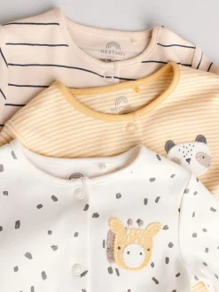 Babypakjes En Babypyjama's*Next - Set van 3 baby pyjama's zonder voetjes met figuurtjes (0mnd-3jr) Neutraal