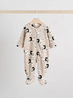 Babypakjes En Babypyjama's|Next - Set van 2 baby-onesies van microfleece met tweewegrits Neutraal