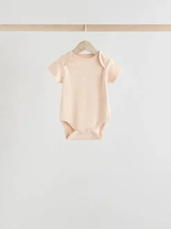 Rompertjes En Hemdjes|Rompertjes En Hemdjes|Next Neutraal - Set van 5 babyrompertjes met korte mouwen