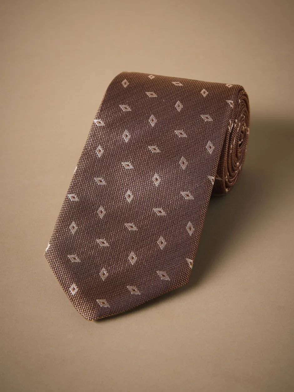 Stropdassen En Pochets|Next Neutraal - Signature designstropdas van Italiaanse zijde