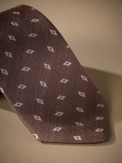 Stropdassen En Pochets|Next Neutraal - Signature designstropdas van Italiaanse zijde