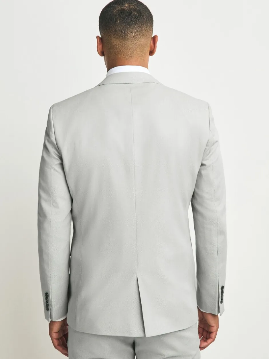 Blazers En Business-Jasjes|Pakken*Next Neutraal - Slim Fit - Kostuum met textuur: colbert