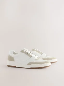 Sneakers*Next - Smart Casual Trainers with Suede Trim Neutraal