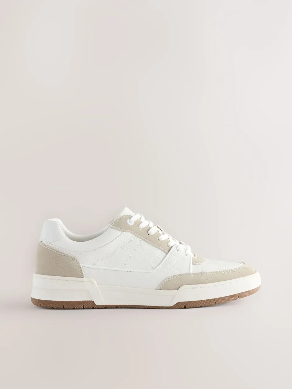 Sneakers*Next - Smart Casual Trainers with Suede Trim Neutraal