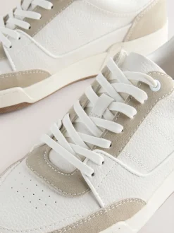 Sneakers*Next - Smart Casual Trainers with Suede Trim Neutraal