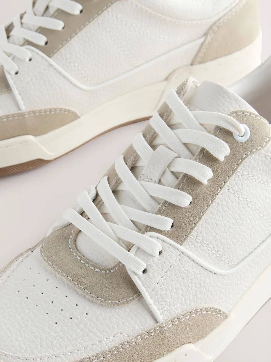 Sneakers*Next - Smart Casual Trainers with Suede Trim Neutraal