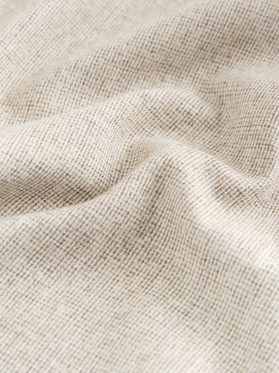 Shirts*Next - Standaard kraag - Katoen/linnen overhemd met korte mouwen Neutraal