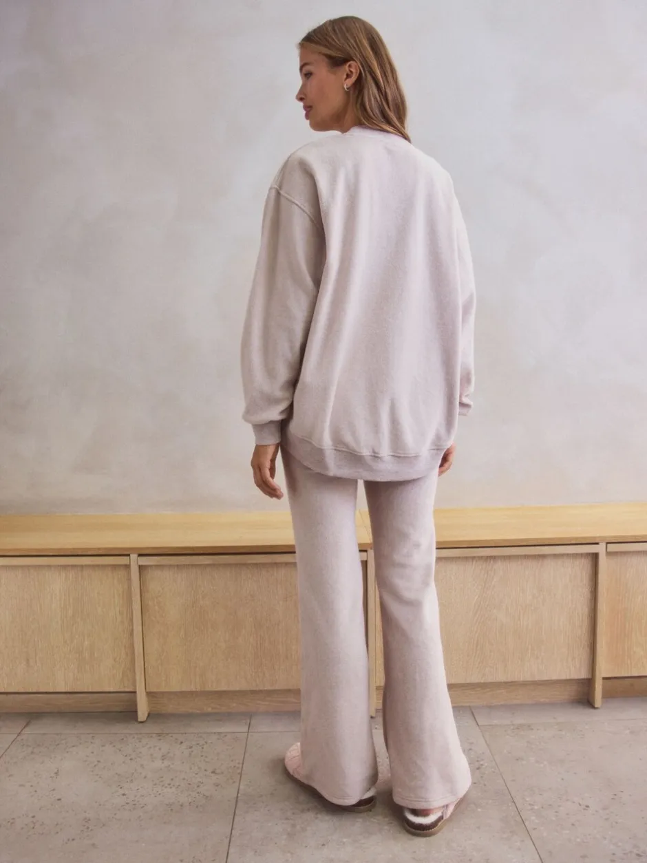 Loungewear|Next - STUDIO Fleece Tunic & Joggers Set Neutraal