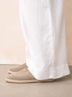 Lage Schoenen*Next - Suède espadrilles met dichte neus Neutraal