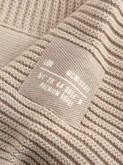 Truien En Breisels|Sweaters En Hoody´S|Next Neutraal - Utility gebreide hoodie (3-16jr)