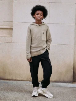 Truien En Breisels|Sweaters En Hoody´S|Next Neutraal - Utility gebreide hoodie (3-16jr)
