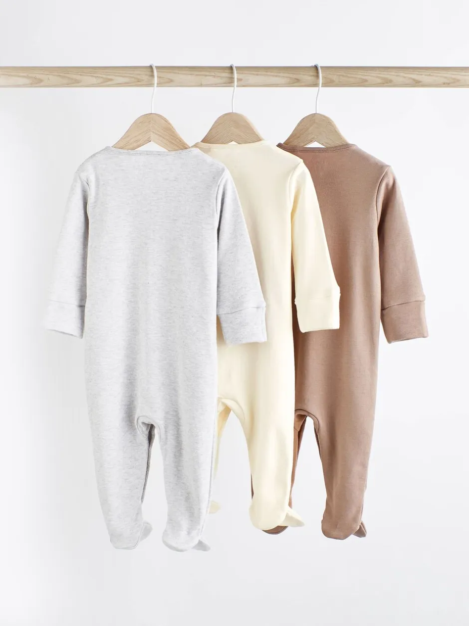 Babypakjes En Babypyjama's*Next - Verpakking van 3 babypyjama's van 100% katoen (0 - 2 jr) Neutraal