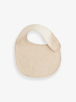 Slabbetjes|Next Neutraal - Verpakking van 5 babyslabbetjes van 100% katoen