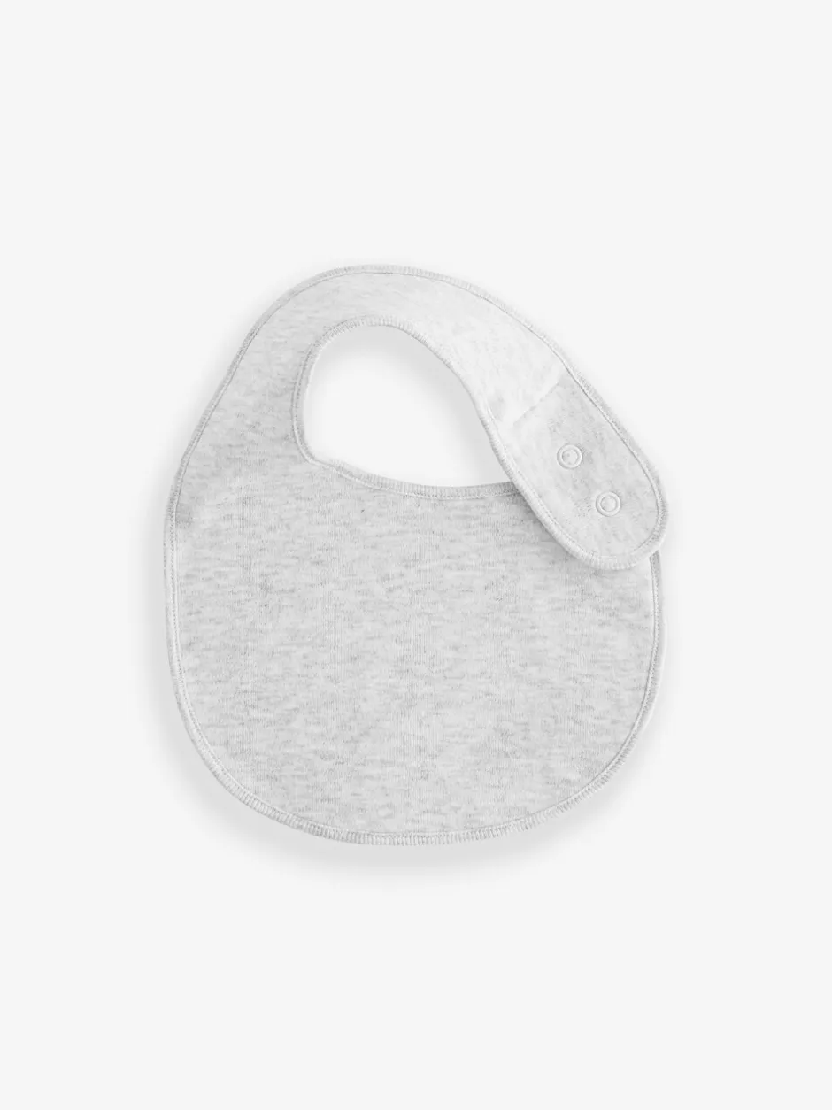 Slabbetjes|Next Neutraal - Verpakking van 5 babyslabbetjes van 100% katoen