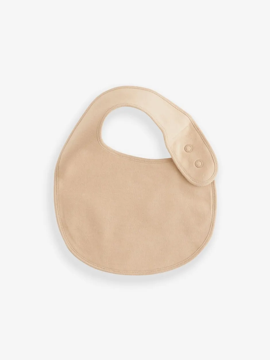 Slabbetjes|Next Neutraal - Verpakking van 5 babyslabbetjes van 100% katoen