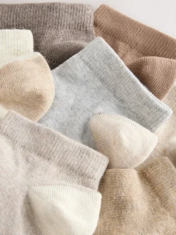 Sokken En Panty's|Sokken*Next Neutraal - Verpakking van 7 paar sneakersokken met hoog aandeel katoen