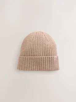 Mutsjes En Antikrabwantjes|Mutsen, Handschoenen En Sjaals|Next Neutraal beige - Gebreide beanie-muts (1-16jr)