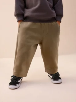 Jeans En Joggingbroeken*Next Neutraal cement - Wide Leg Jersey Joggers (3mths-7yrs)