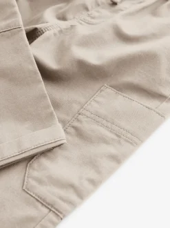 Broeken En Chino's|Next Neutraal crème - Broek met elastische taille en zijzakken (3mnd -7jr)