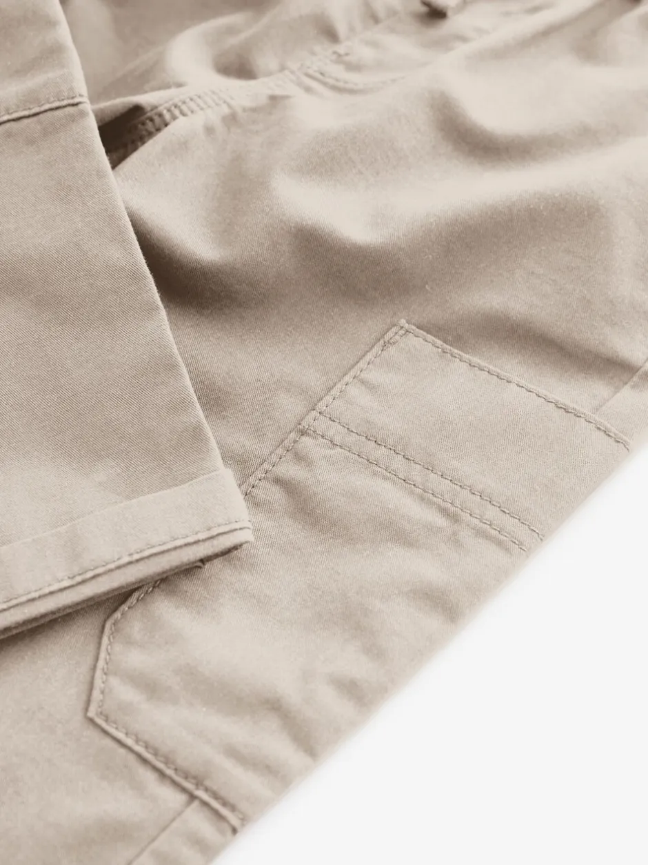 Broeken En Chino's|Next Neutraal crème - Broek met elastische taille en zijzakken (3mnd -7jr)