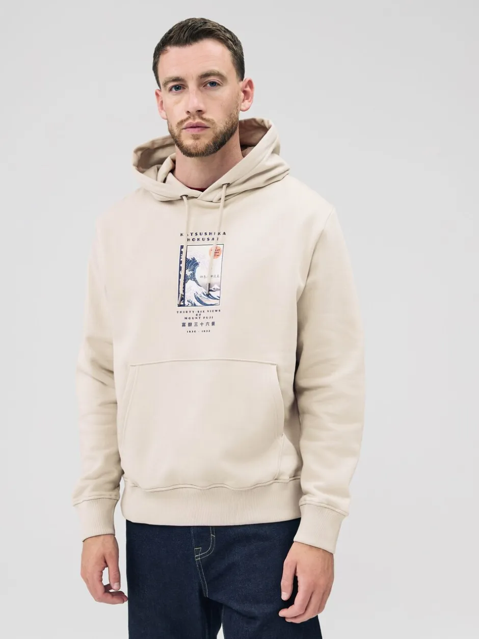 Sweaters En Hoody´S|Sweaters En Hoody´S*Next Neutraal ecru - Pullover-hoody - Hokusai Graphic License