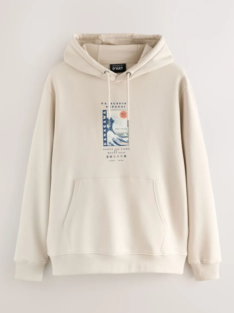 Sweaters En Hoody´S|Sweaters En Hoody´S*Next Neutraal ecru - Pullover-hoody - Hokusai Graphic License