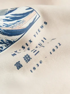 Sweaters En Hoody´S|Sweaters En Hoody´S*Next Neutraal ecru - Pullover-hoody - Hokusai Graphic License