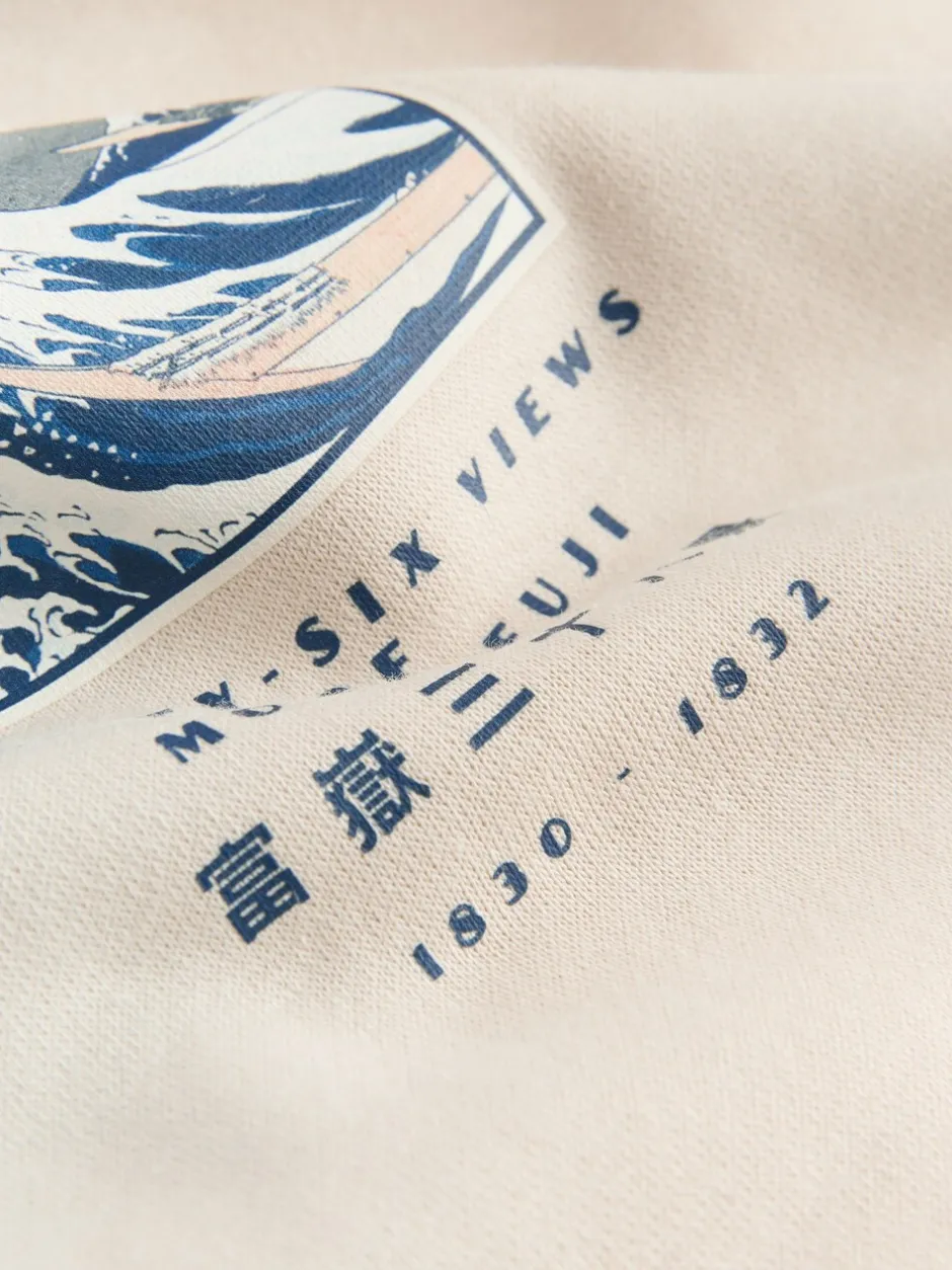 Sweaters En Hoody´S|Sweaters En Hoody´S*Next Neutraal ecru - Pullover-hoody - Hokusai Graphic License