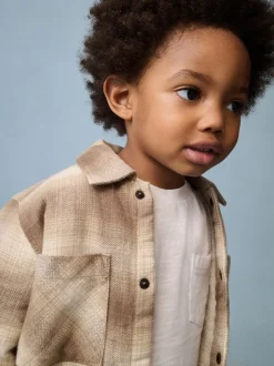 Jassen, Jacks En Kinderwagenpakjes|Jassen En Jacks*Next - Geruite shacket met borgvoering (3mnd -7jr) Neutraal geruit