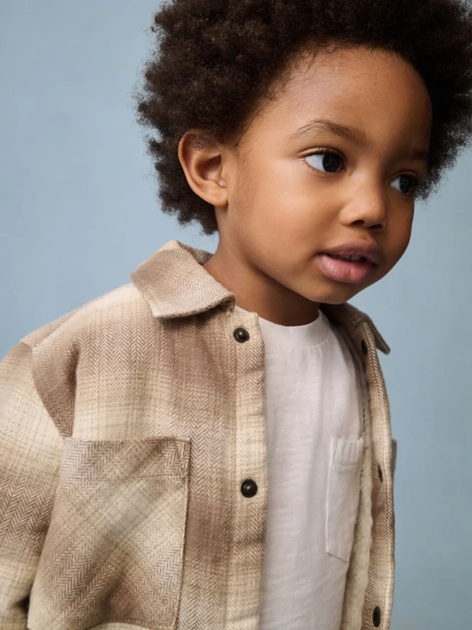 Jassen, Jacks En Kinderwagenpakjes|Jassen En Jacks*Next - Geruite shacket met borgvoering (3mnd -7jr) Neutraal geruit
