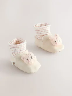 Boots*Next Neutraal met beren - Baby Sokken Top Boots (0-18mnd)