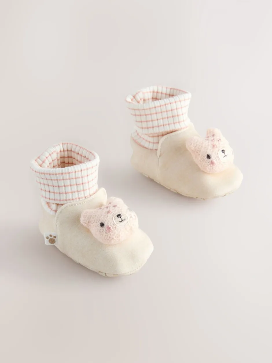 Boots*Next Neutraal met beren - Baby Sokken Top Boots (0-18mnd)