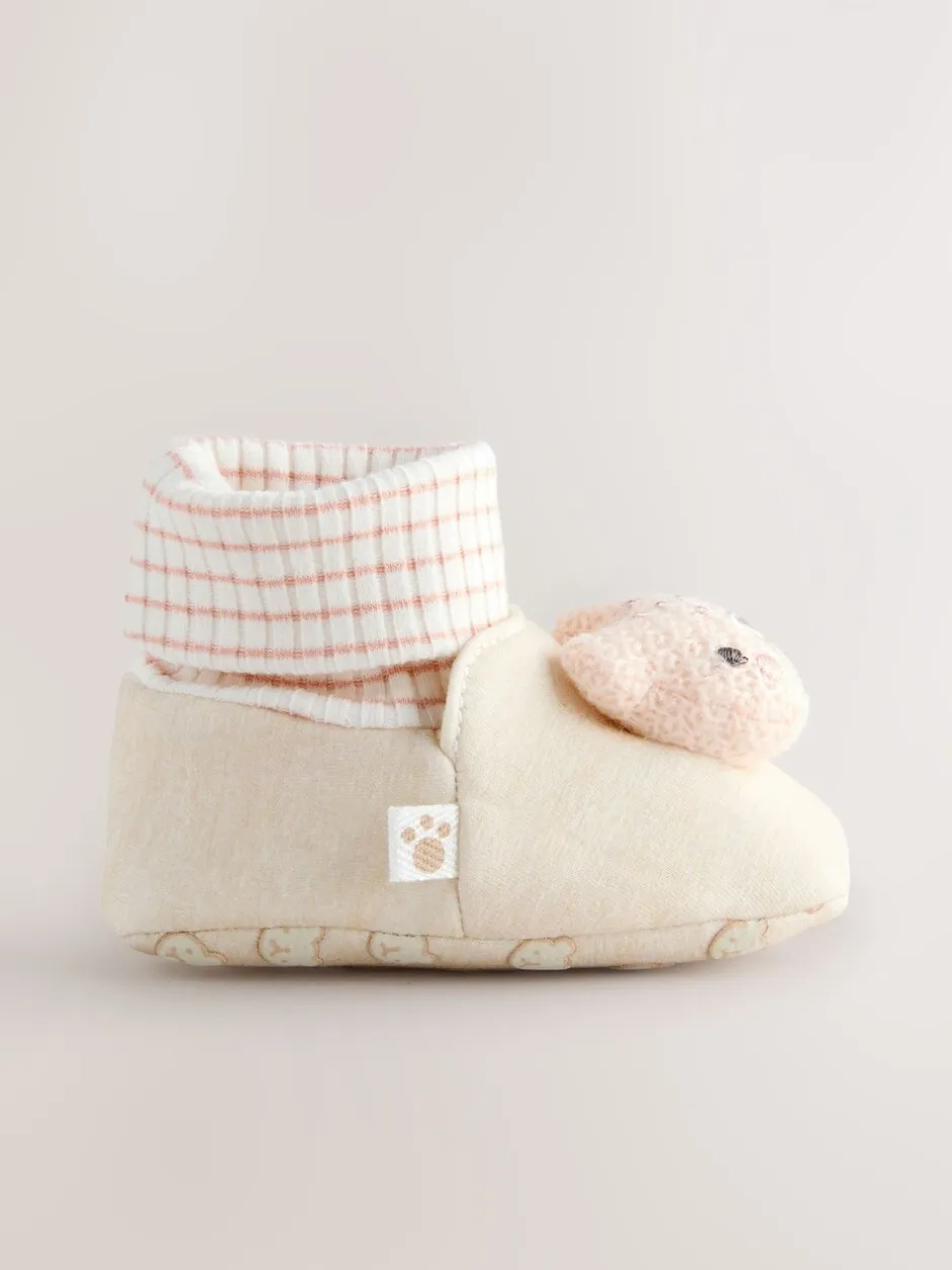 Boots*Next Neutraal met beren - Baby Sokken Top Boots (0-18mnd)