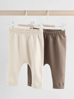 Broeken En Leggings|Next Neutraal met beren - Baby 100% Cotton Leggings 2 Pack (0mths-2yrs)