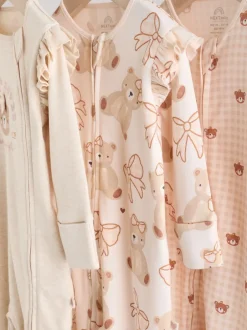 Babypakjes En Babypyjama's|Next - Verpakking van 3 babypyjama's met tweewegrits (0-2jr) Neutraal met beren
