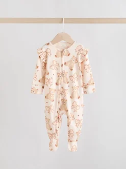 Babypakjes En Babypyjama's|Next - Verpakking van 3 babypyjama's met tweewegrits (0-2jr) Neutraal met beren