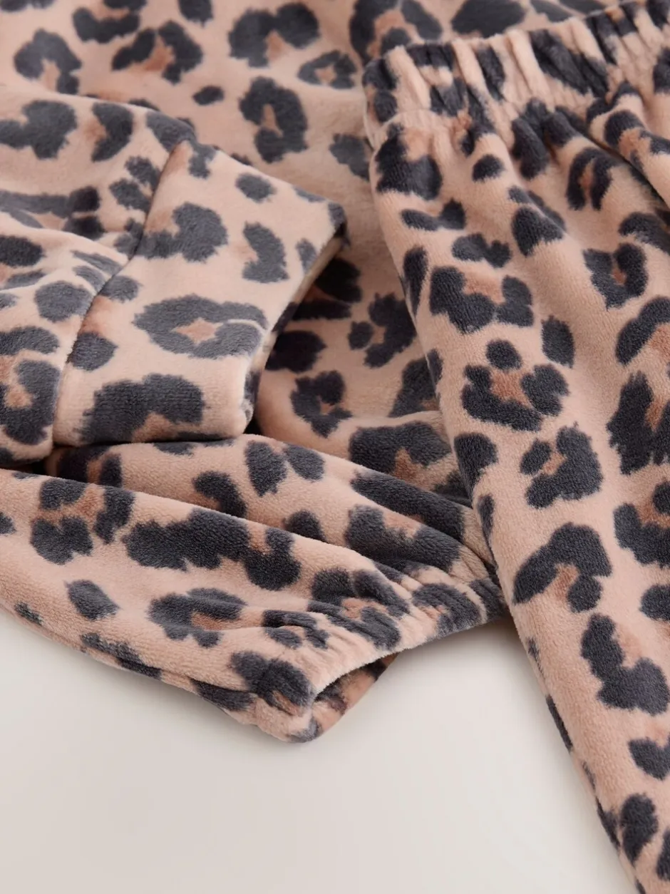 Nachtkleding En Pyjama's|Pyjama's*Next Neutraal met dieren - Behaaglijke fleece pyjama (3-16 jr)