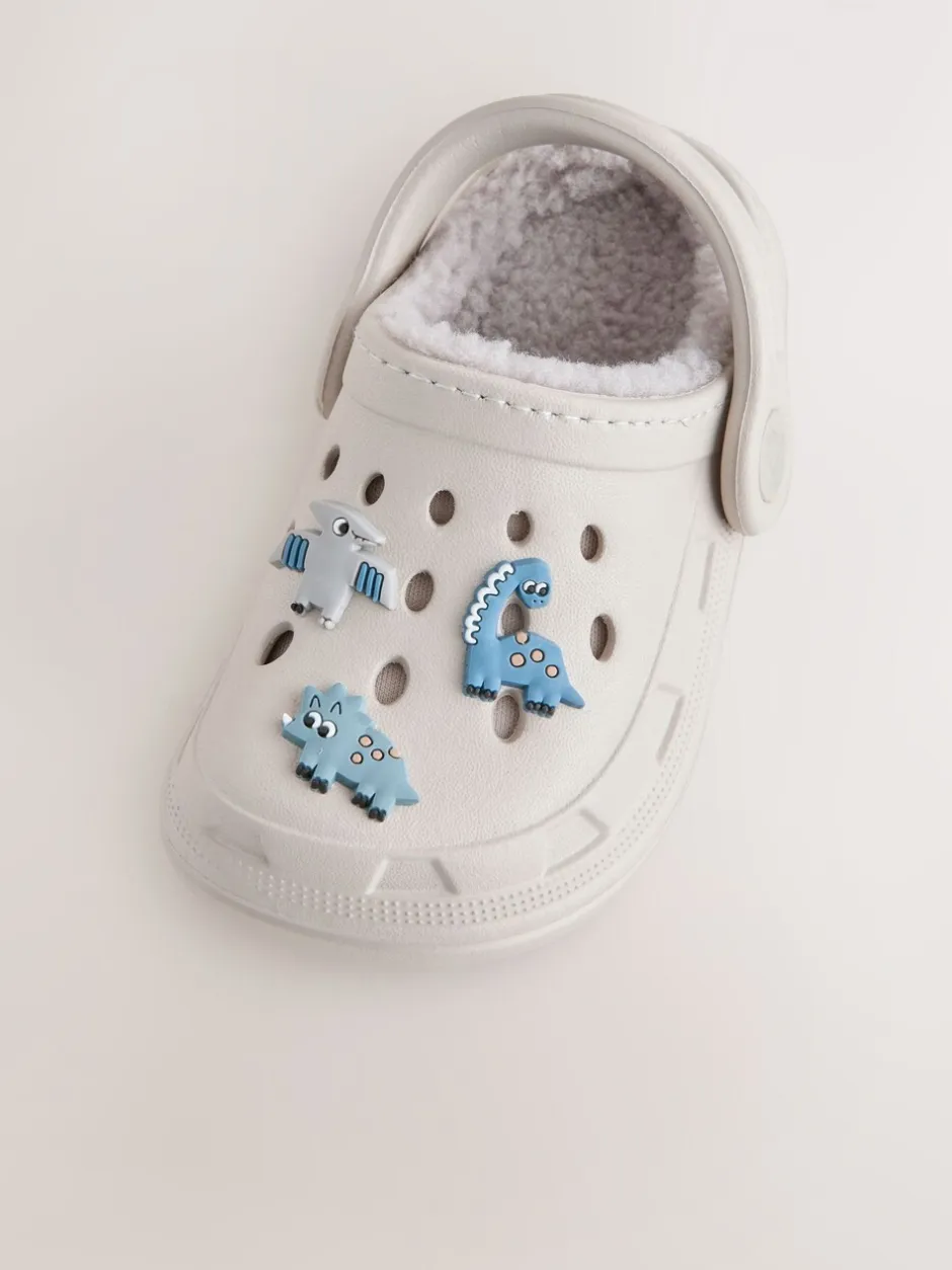 Pantoffels|Nachtkleding En Pyjama's|Next - Pantoffelklompen Neutraal met dinosaurussen