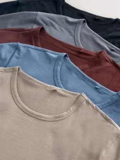 Ondergoed|Ondergoed*Next - Verpakking van 5 - Modal Layering T-Shirt Neutraal/blauw