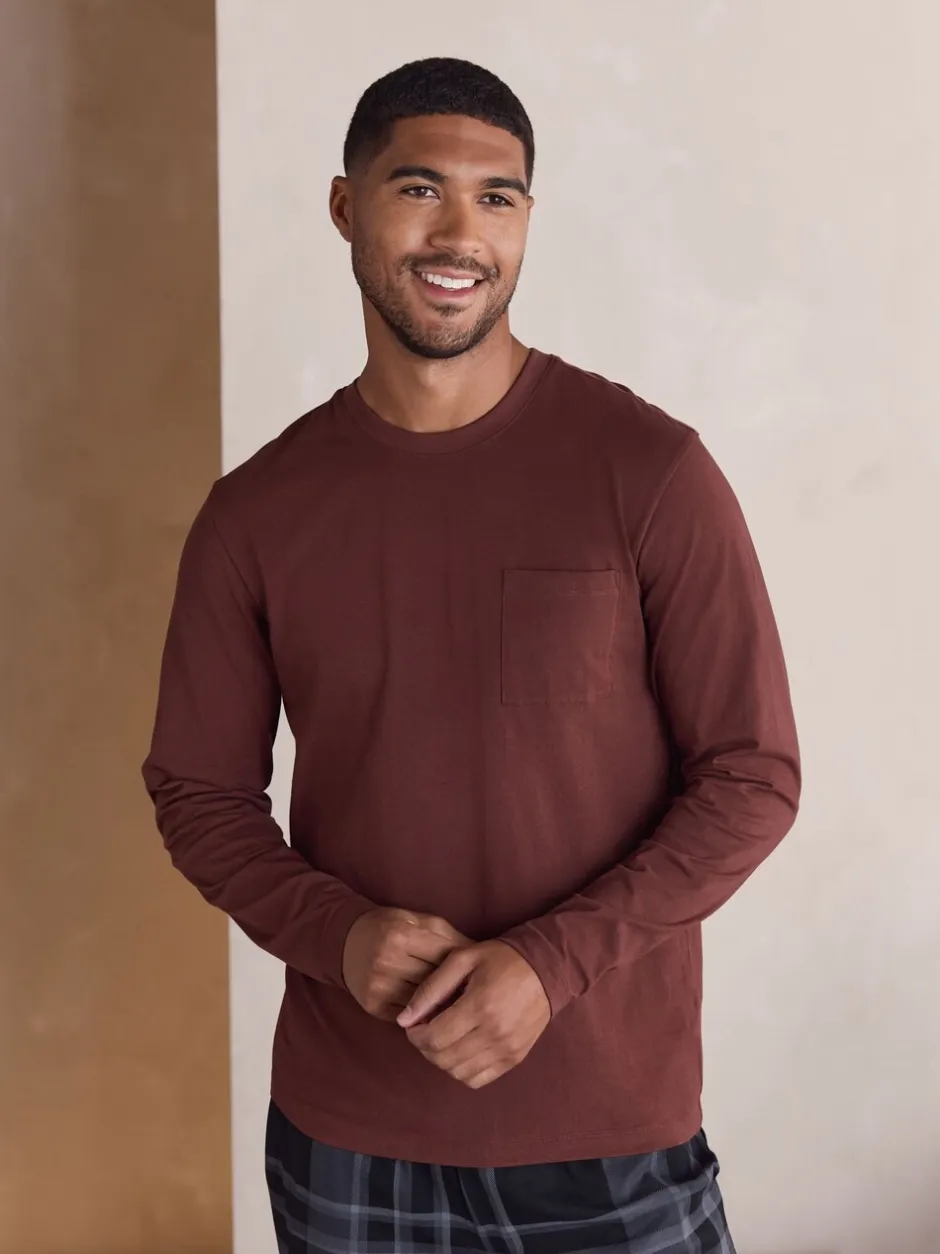 Loungewear|Pyjama's*Next Neutraal/marineblauw - Geruite pyjamaset met korte jersey mouwen 2 stuks