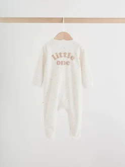 Multipacks|Babypakjes En Babypyjama's|Next Neutral Milkclub - Verpakking van 3 babypyjama's met tweewegrits (0-2jr)