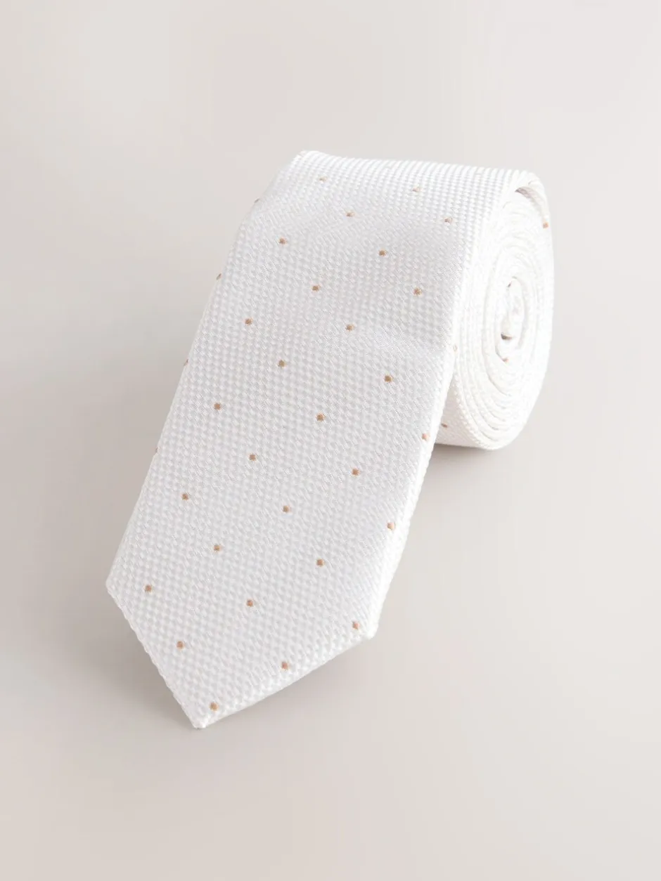 Kostuums En Herenvesten|Next Neutral Polka Dot - Stropdas (3-16 jr)