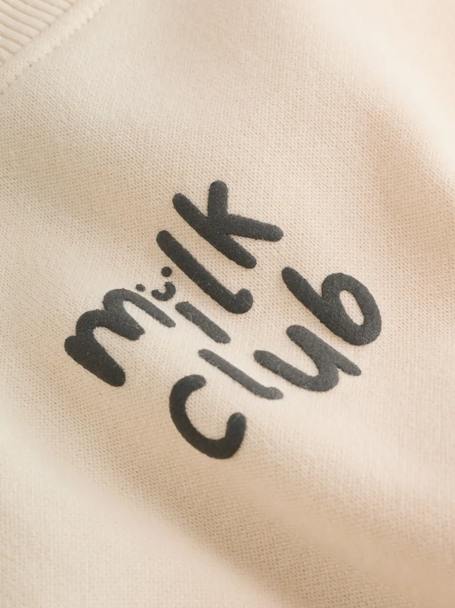 Sets En Combisets|Truien En Breisels|Next Neutral/Cow Milk Club Printed - Sweat and Leggings Baby Set (0mths-2yrs)